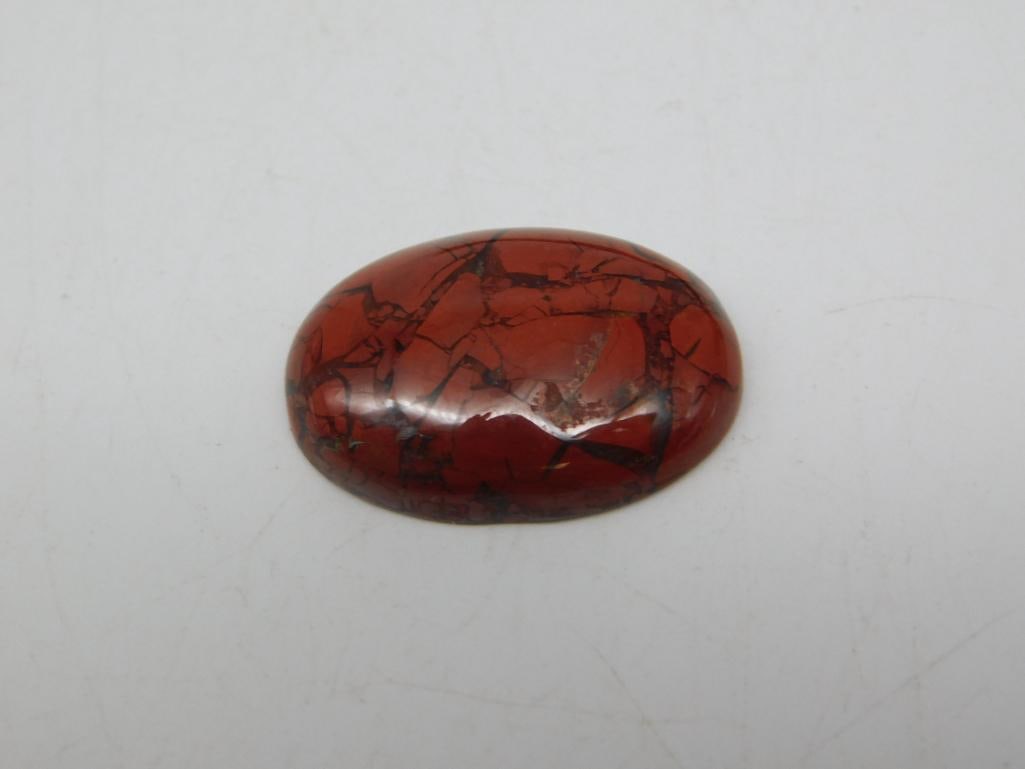 BRECCIATED JASPER CABOCHON ROCK STONE LAPIDARY SPECIMEN: BRECCIATED JASPER CABOCHON ROCK STONE LAPIDARY SPECIMEN