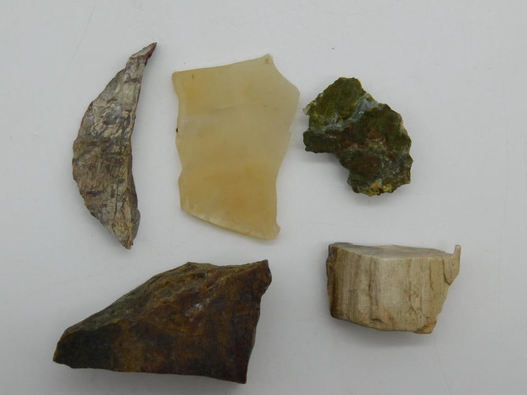 MIXED ROCK STONE LAPIDARY SPECIMEN: MIXED ROCK STONE LAPIDARY SPECIMEN