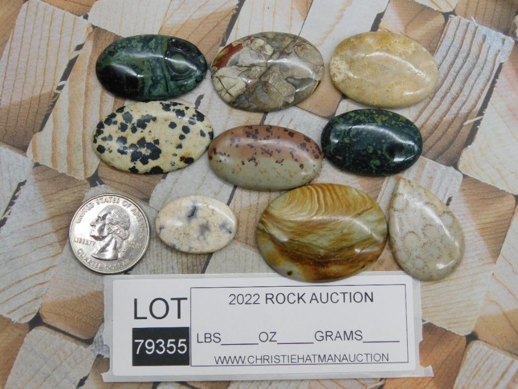 CABOCHONS ROCK STONE LAPIDARY SPECIMEN - 2