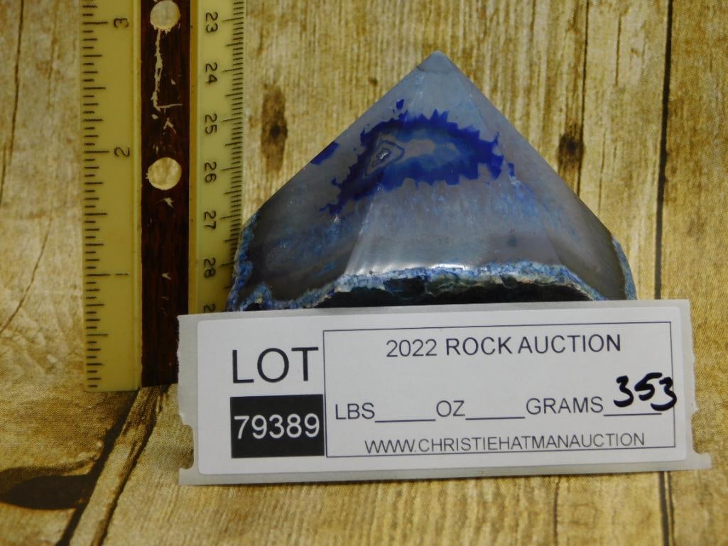 AGATE POINT ROCK STONE LAPIDARY SPECIMEN - 2