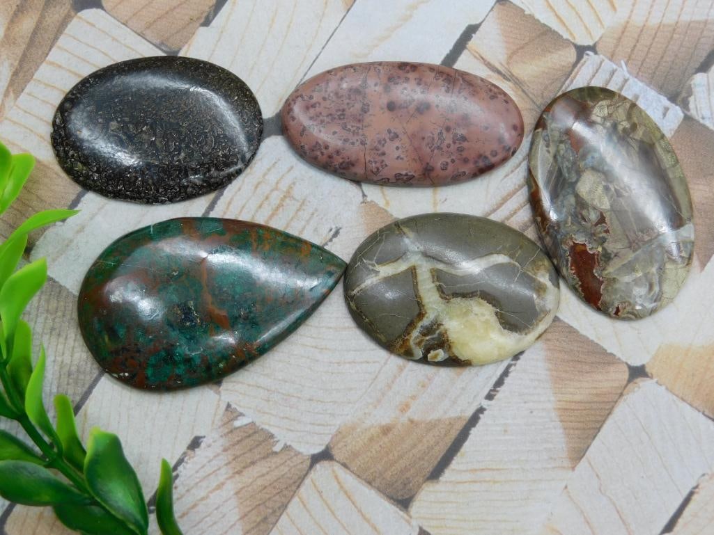 CABOCHONS ROCK STONE LAPIDARY SPECIMEN: CABOCHONS ROCK STONE LAPIDARY SPECIMEN