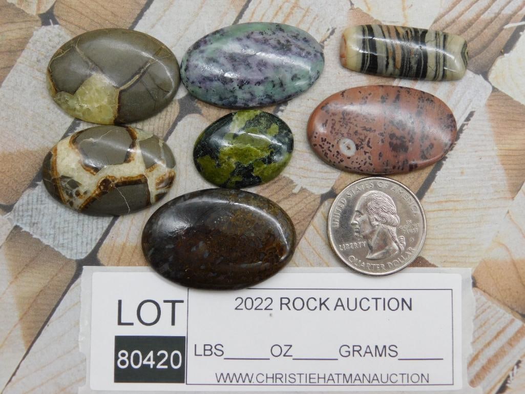 CABOCHONS ROCK STONE LAPIDARY SPECIMEN - 2