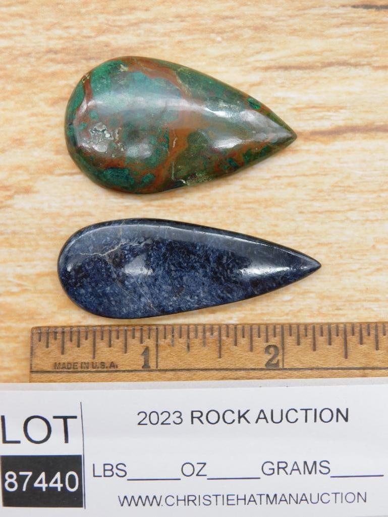 CABOCHONS ROCK STONE LAPIDARY SPECIMEN - 2