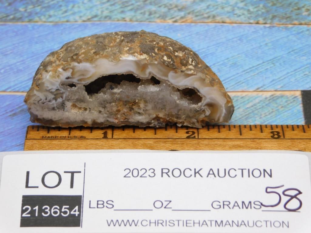 OCO GEODE ROCK STONE LAPIDARY SPECIMEN - 2