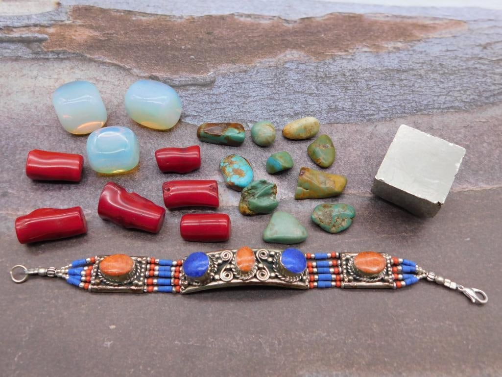 MIXED LOT ROCK STONE LAPIDARY SPECIMEN: MIXED LOT ROCK STONE LAPIDARY SPECIMEN