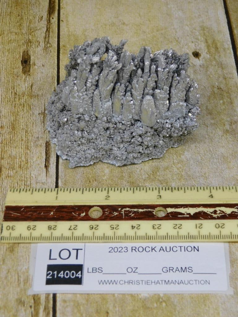 FEATHER PATTERN MAGNESIUM ROCK STONE LAPIDARY SPECIMEN - 2