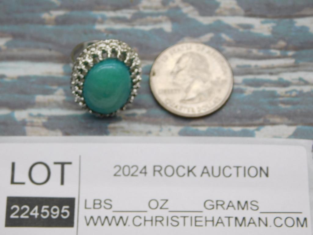 STONE RING ROCK STONE LAPIDARY SPECIMEN - 2