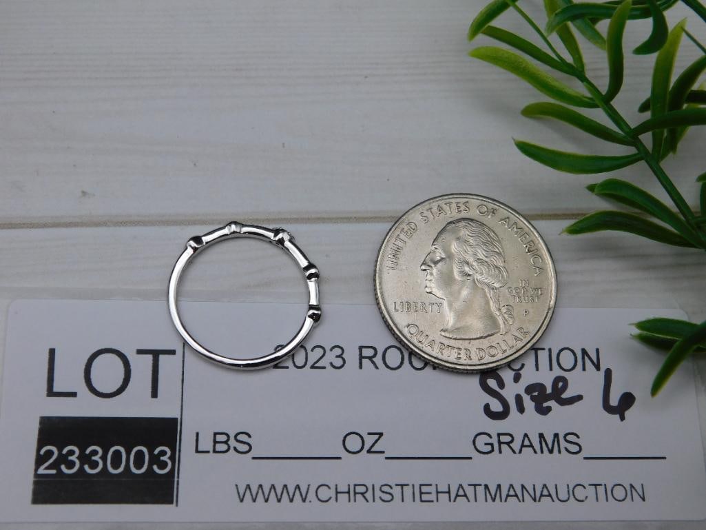 GENUINE STONE RING SIZE 6 - 2