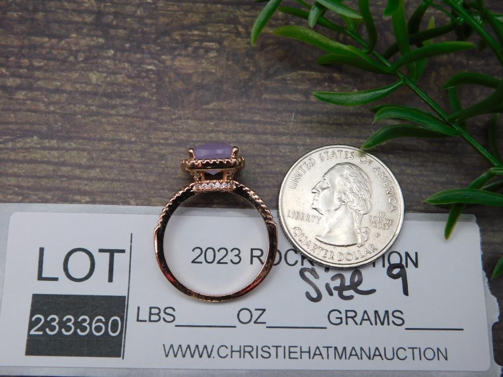 GENUINE STONE RING SIZE 9 - 4