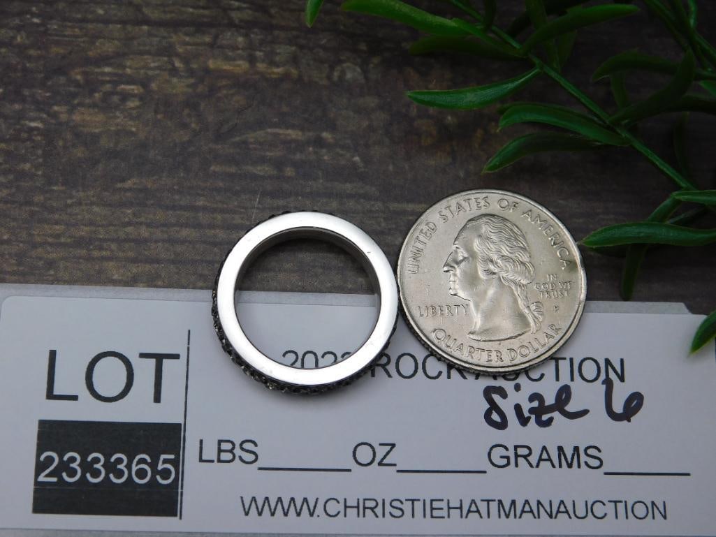 GENUINE STONE RING SIZE 6 - 2