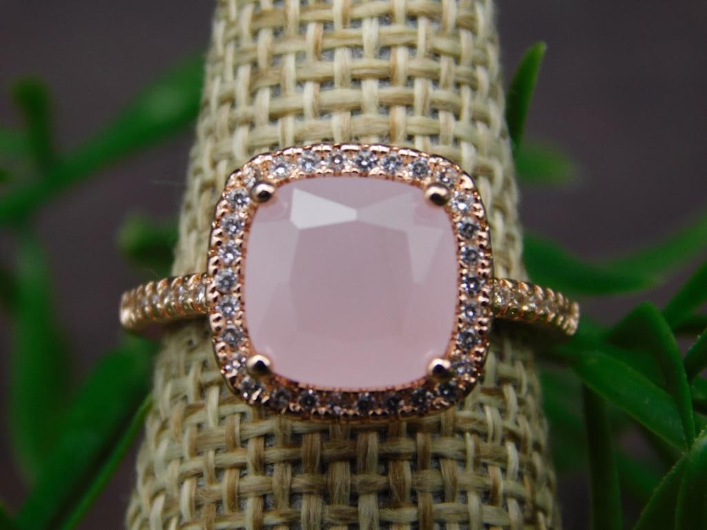 GENUINE STONE RING SIZE 6 - 3