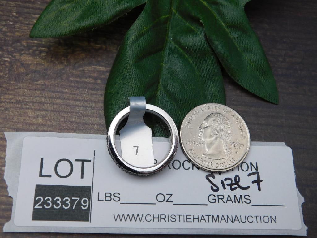 GENUINE STONE RING SIZE 7 - 2