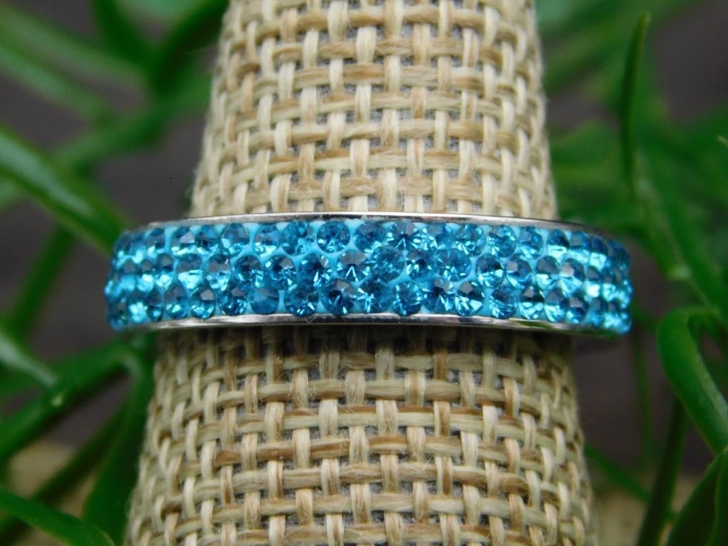 GENUINE STONE RING SIZE 8 - 3