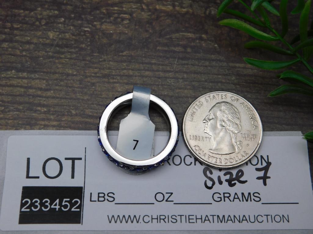 GENUINE STONE RING SIZE 7 - 4