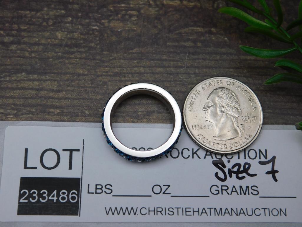 GENUINE STONE RING SIZE 7 - 2