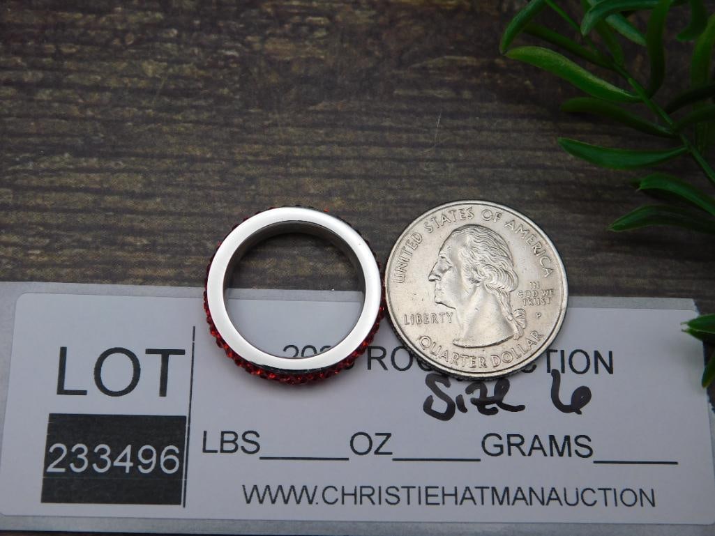 GENUINE STONE RING SIZE 6 - 2