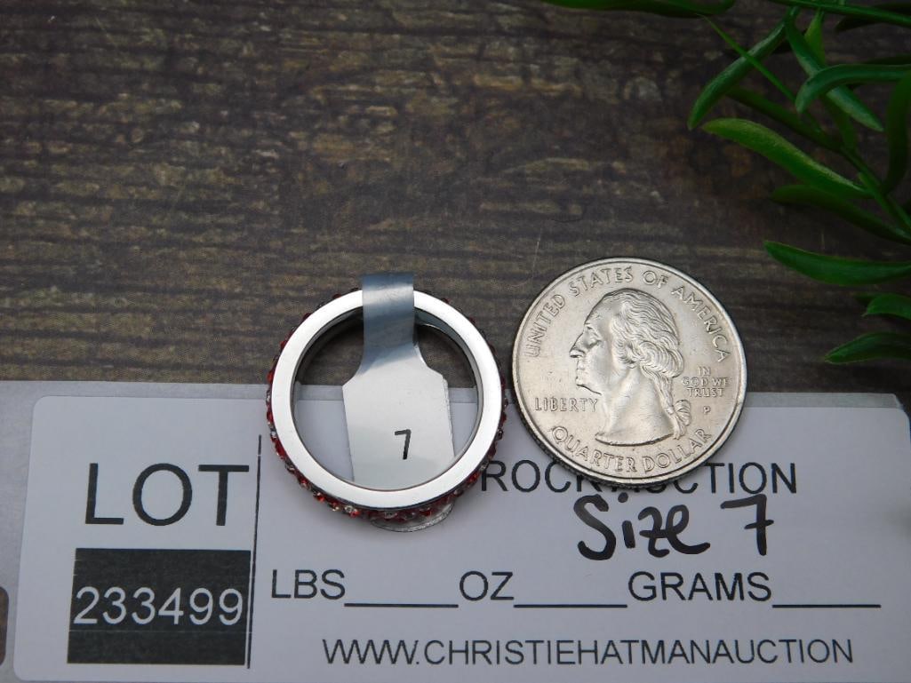 GENUINE STONE RING SIZE 7 - 2