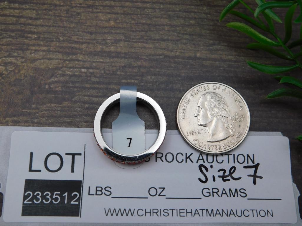 GENUINE STONE RING SIZE 7 - 2