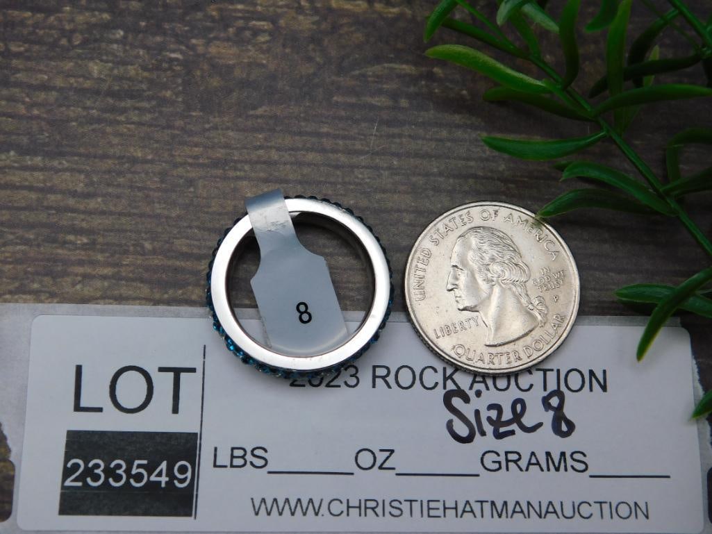 GENUINE STONE RING SIZE 8 - 2