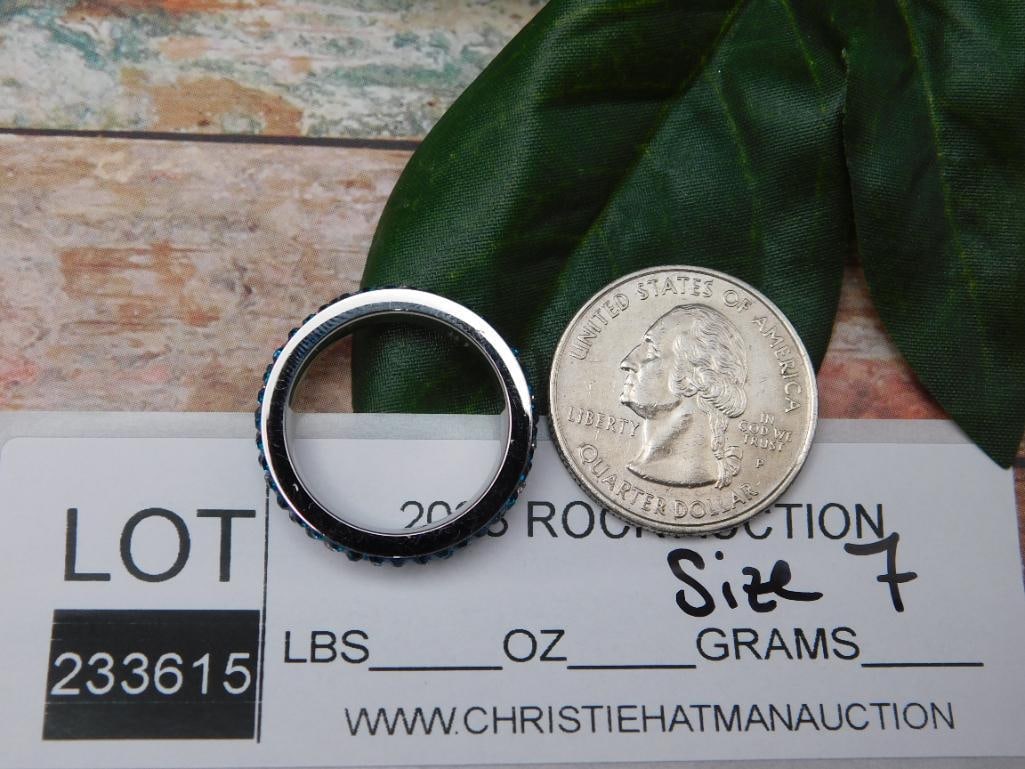 GENUINE STONE RING SIZE 7 - 2