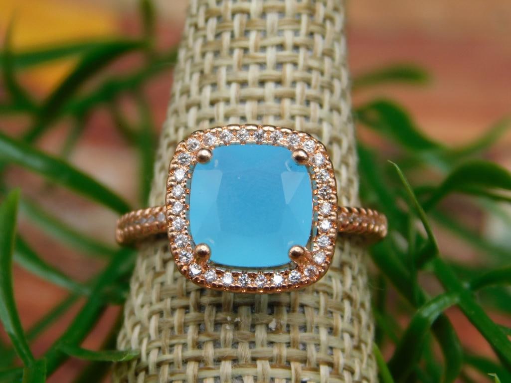 GENUINE STONE RING SIZE 6: GENUINE STONE RING SIZE 6