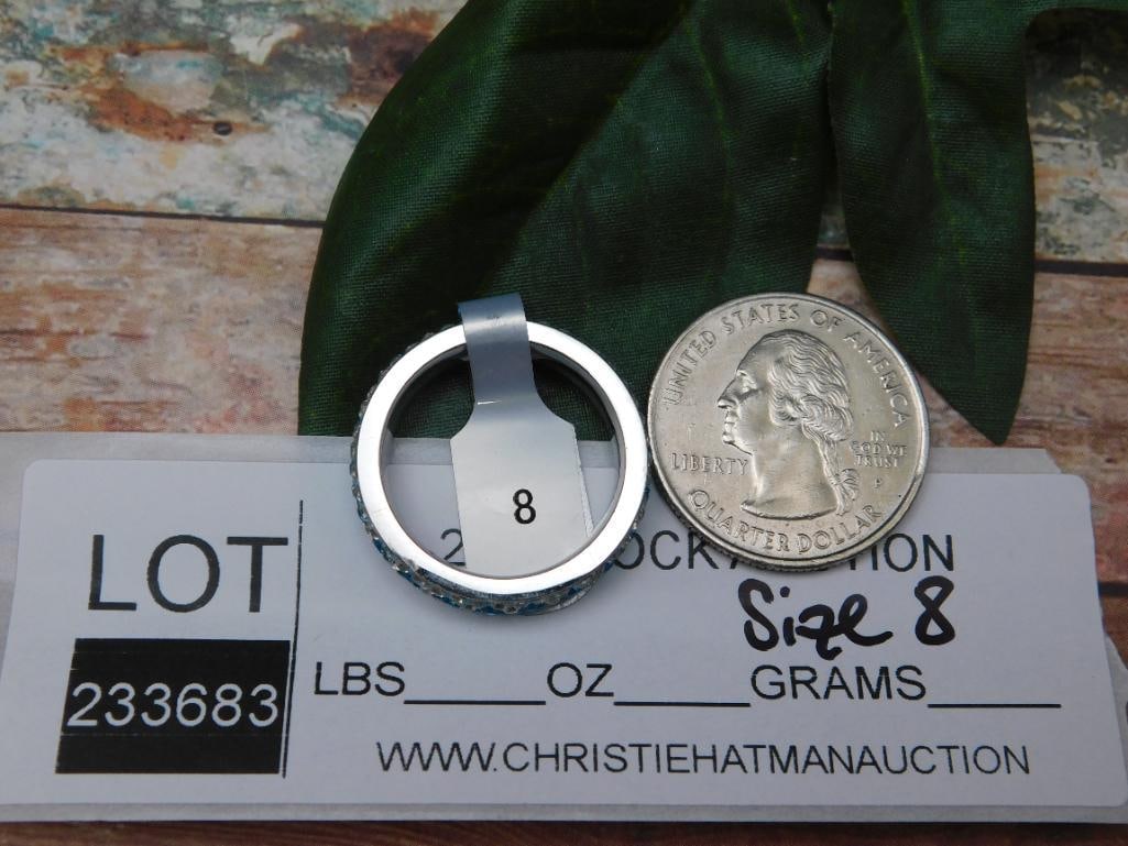 GENUINE STONE RING SIZE 8 - 2