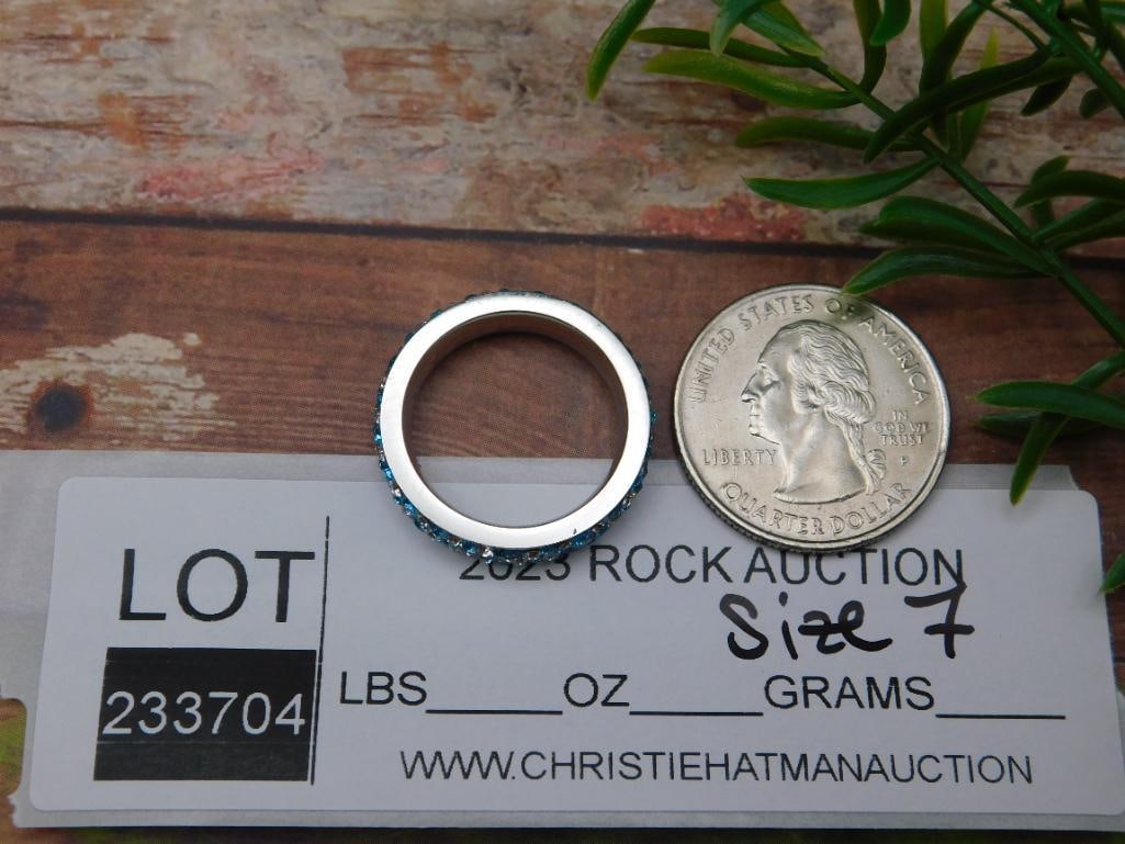 GENUINE STONE RING SIZE 7 - 2