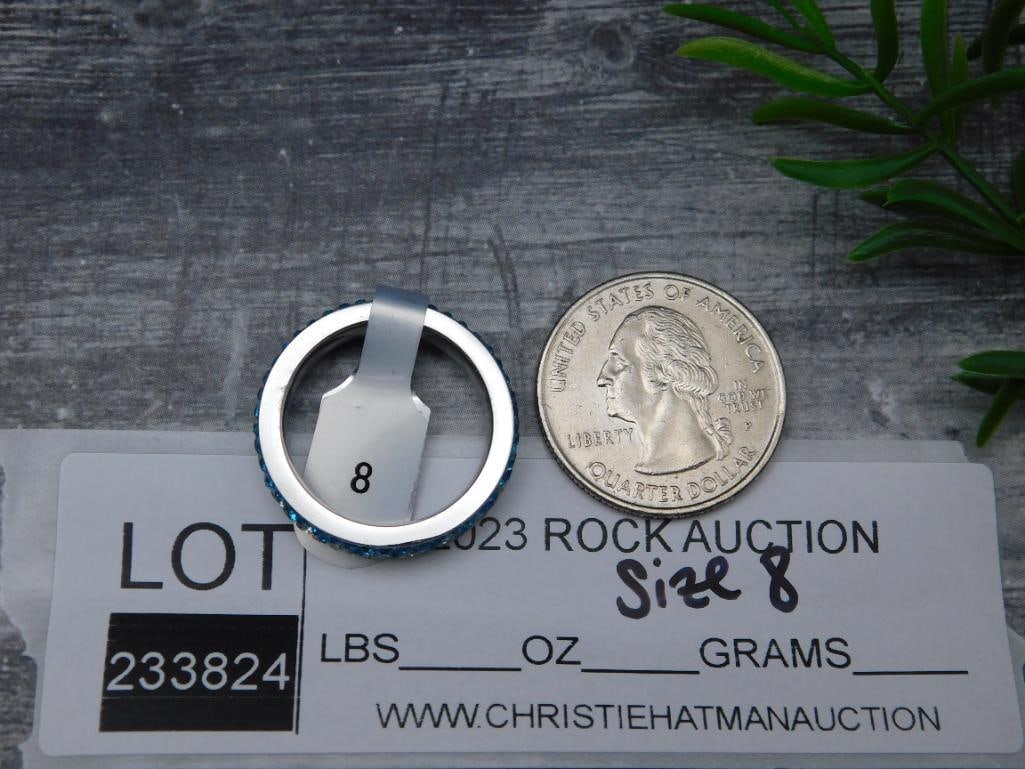 GENUINE STONE RING SIZE 8 - 2