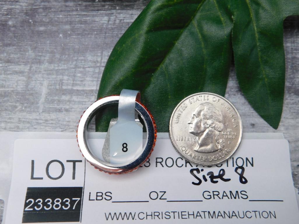 GENUINE STONE RING SIZE 8 - 2