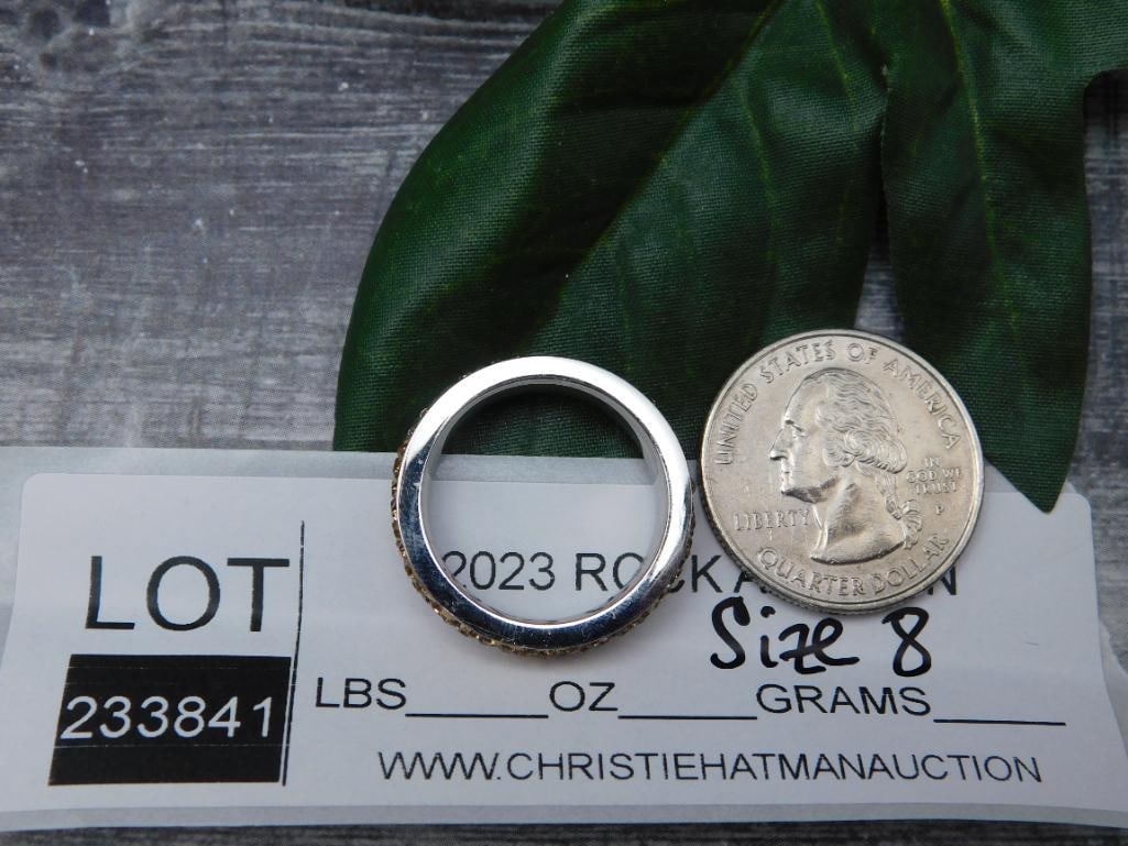 GENUINE STONE RING SIZE 8 - 2