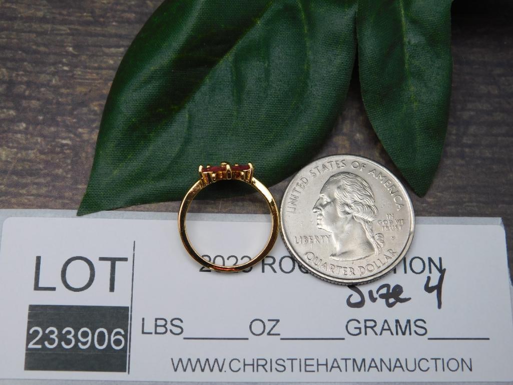 GENUINE STONE RING SIZE 4 - 2