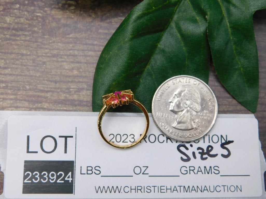 GENUINE STONE RING SIZE 5 - 2