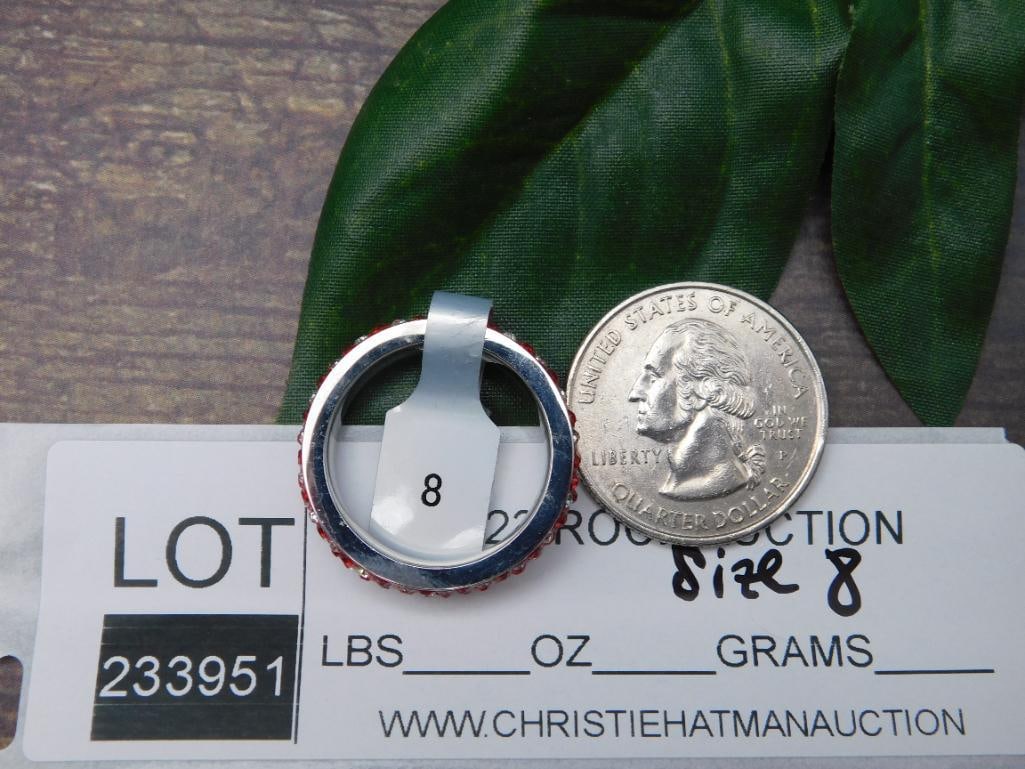 GENUINE STONE RING SIZE 8 - 2