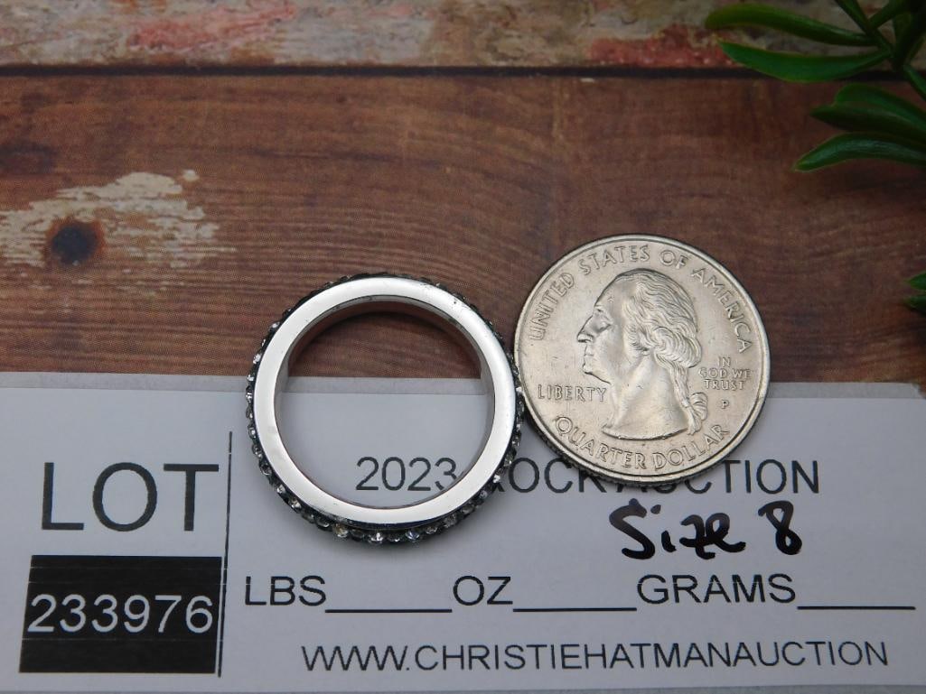 GENUINE STONE RING SIZE 8 - 2