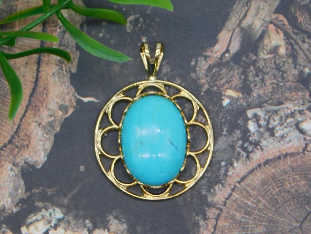TURQUOISE STONE PENDANT ROCK STONE LAPIDARY SPECIMEN: TURQUOISE STONE PENDANT ROCK STONE LAPIDARY SPECIMEN