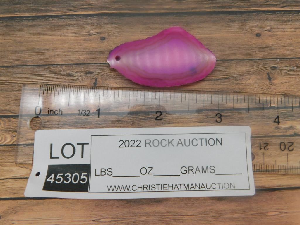 AGATE SLICE ROCK STONE LAPIDARY SPECIMEN - 2