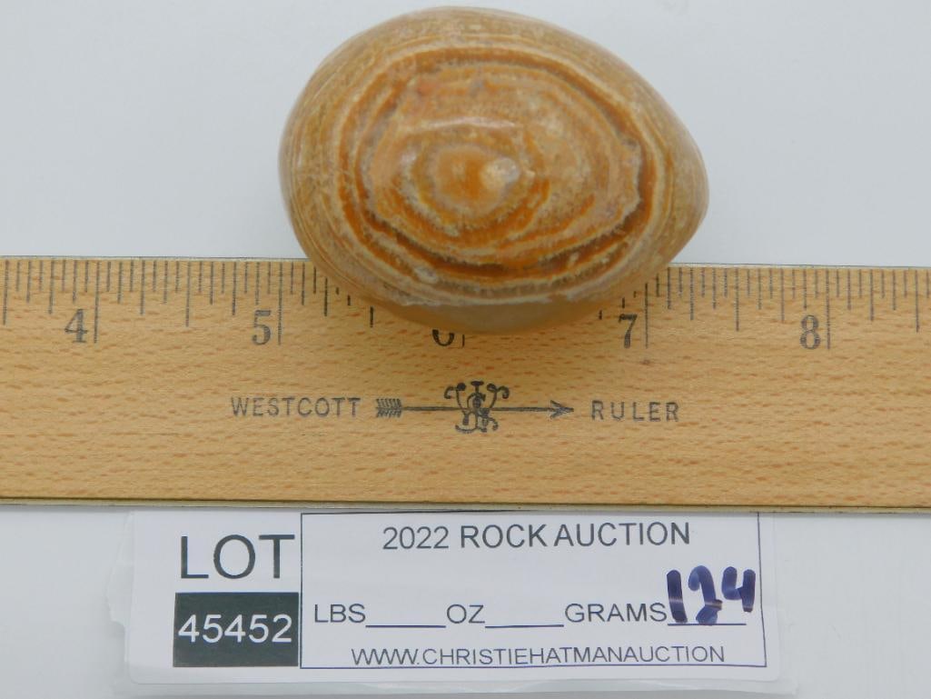 STONE EGG ROCK STONE LAPIDARY SPECIMEN - 2