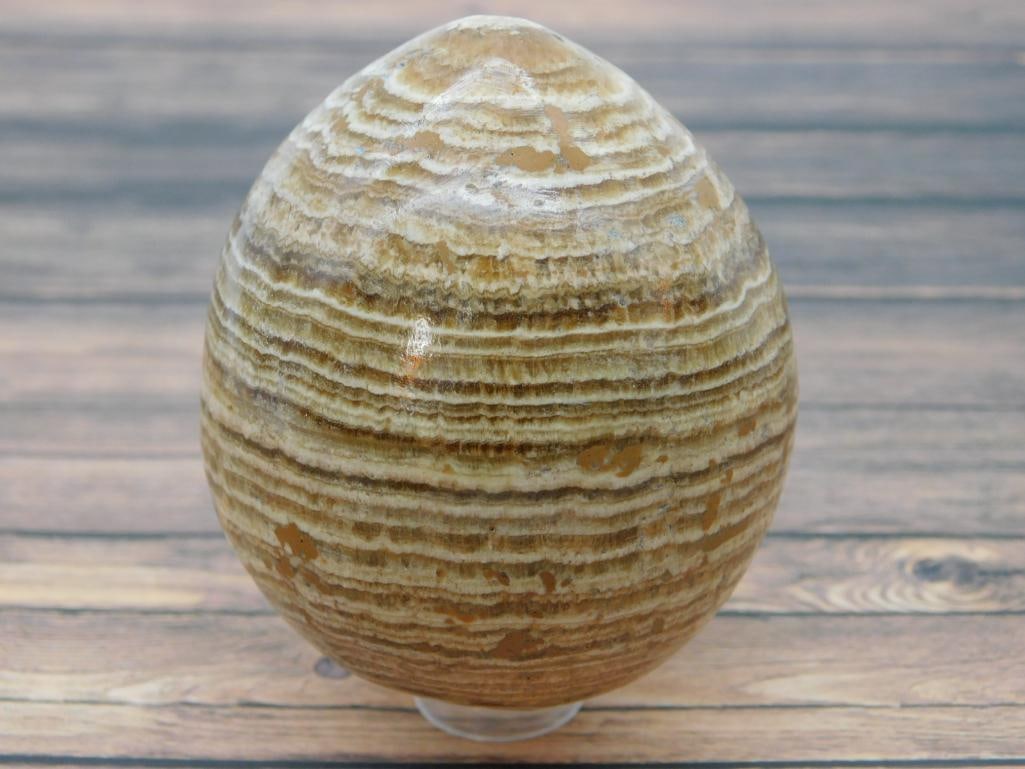 STONE EGG ROCK STONE LAPIDARY SPECIMEN - 2