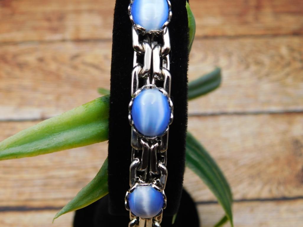 CATS EYE BRACELET ROCK STONE LAPIDARY SPECIMEN: CATS EYE BRACELET ROCK STONE LAPIDARY SPECIMEN