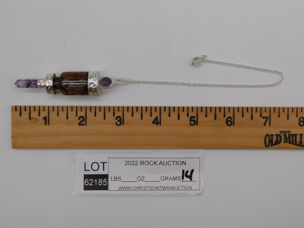 MIXED STONE PENDULUM ROCK STONE LAPIDARY SPECIMEN - 2