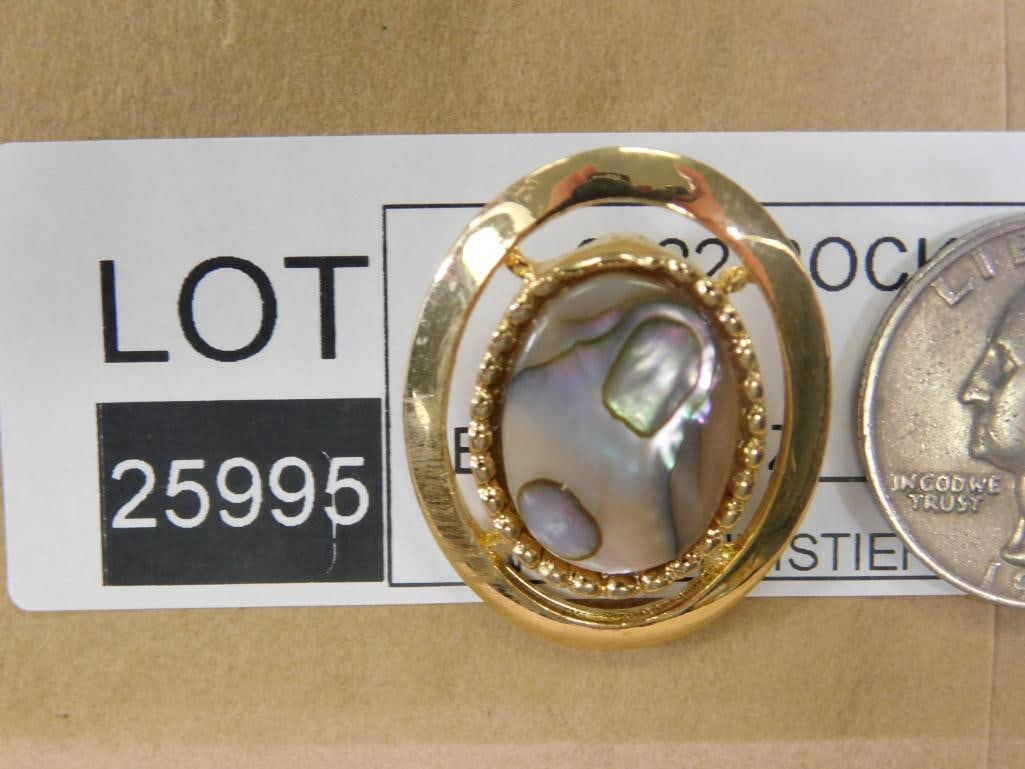 ABALONE PENDANT ROCK STONE LAPIDARY SPECIMEN - 2