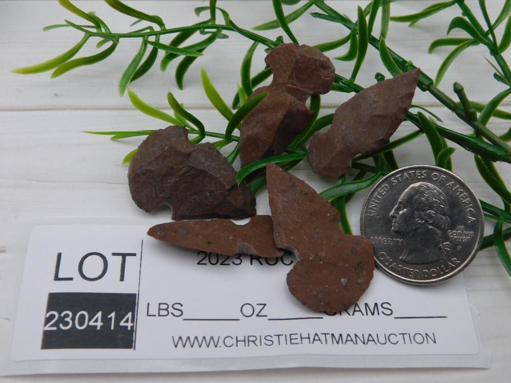 HAND KNAPPED ARTIFACT TOOLS ROCK STONE LAPIDARY SPECIMEN - 2