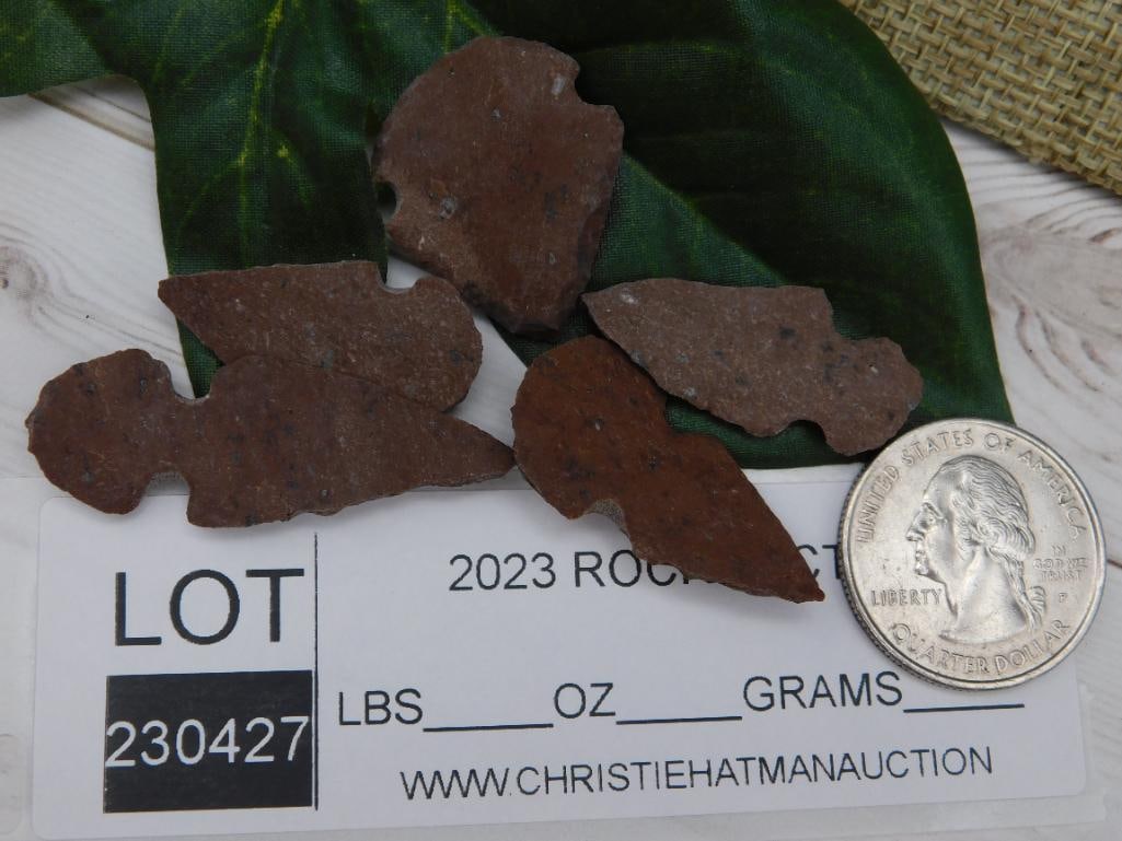 HAND KNAPPED ARTIFACT TOOLS ROCK STONE LAPIDARY SPECIMEN - 2