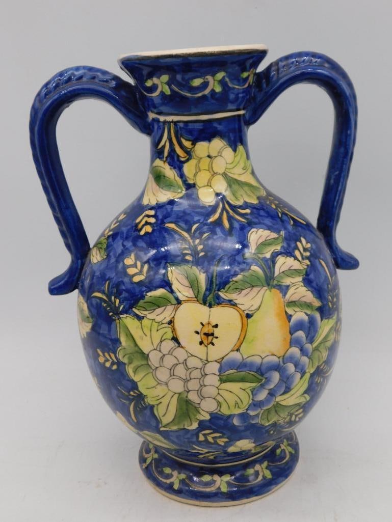 TUSCAN STYLE CERAMIC VASE VINTAGE DECOR: TUSCAN STYLE CERAMIC VASE VINTAGE DECOR