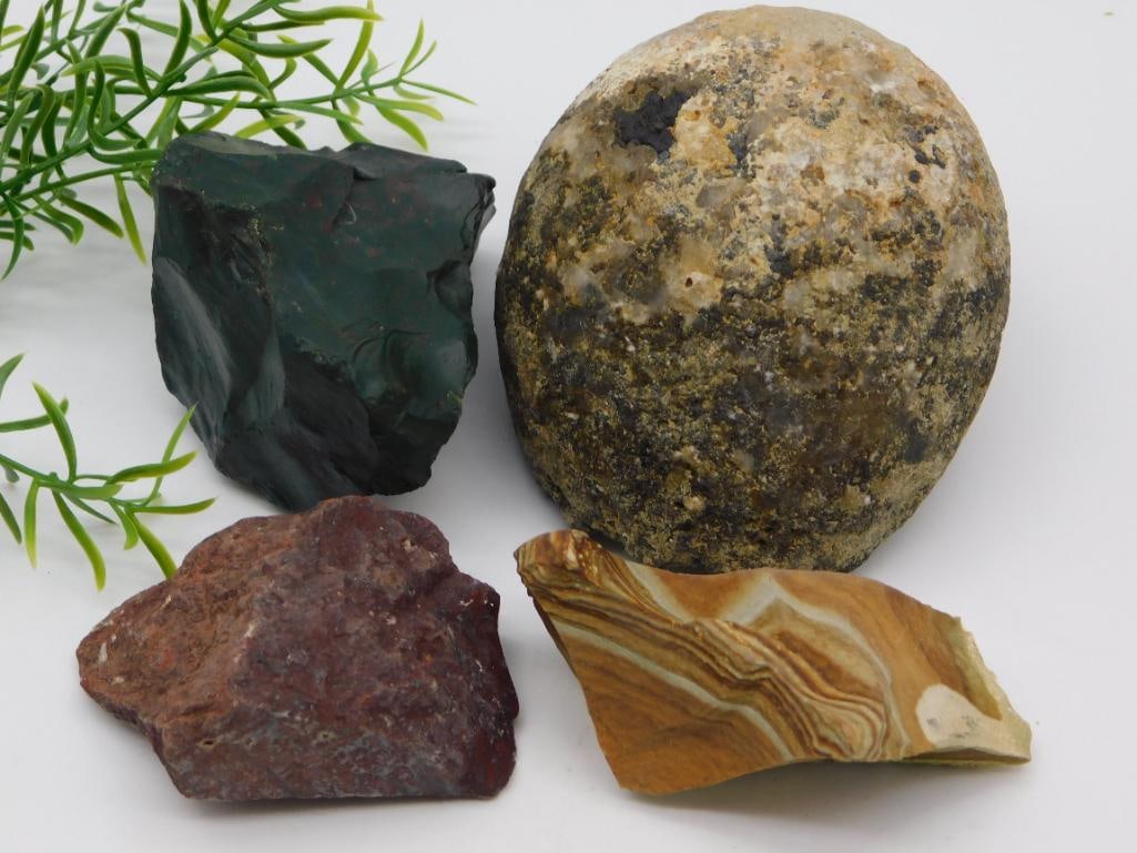 MIXED STONE LOT ROCK STONE LAPIDARY SPECIMEN: MIXED STONE LOT ROCK STONE LAPIDARY SPECIMEN