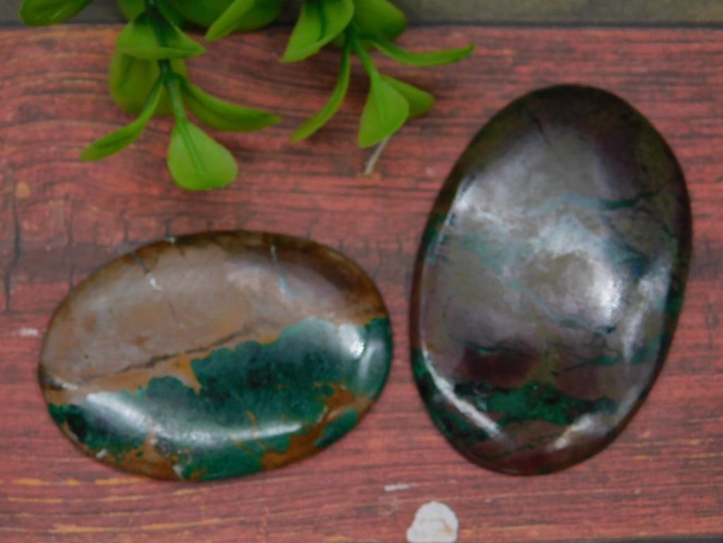 CHRYSOCOLLA CABOCHONS ROCK STONE LAPIDARY SPECIMEN: CHRYSOCOLLA CABOCHONS ROCK STONE LAPIDARY SPECIMEN