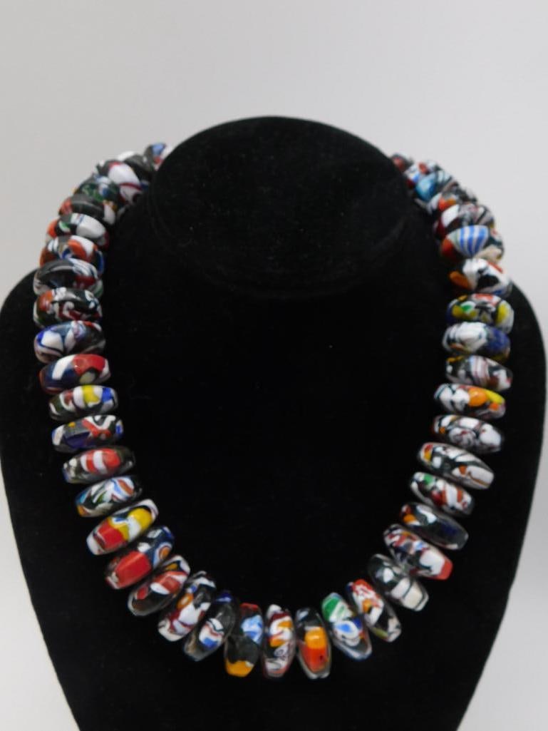 BLACK CANDY SPECKLED GLASS BEADS ROCK STONE LAPIDARY SPECIMEN: BLACK CANDY SPECKLED GLASS BEADS ROCK STONE LAPIDARY SPECIMEN