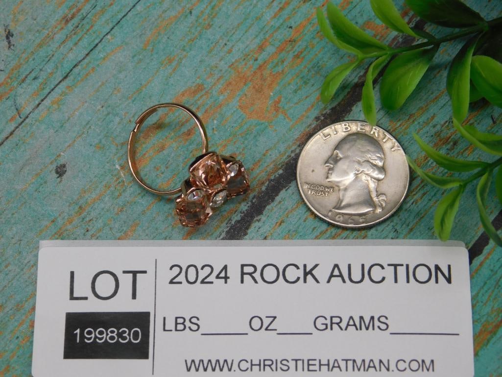 STONE RING ROCK STONE LAPIDARY SPECIMEN - 2