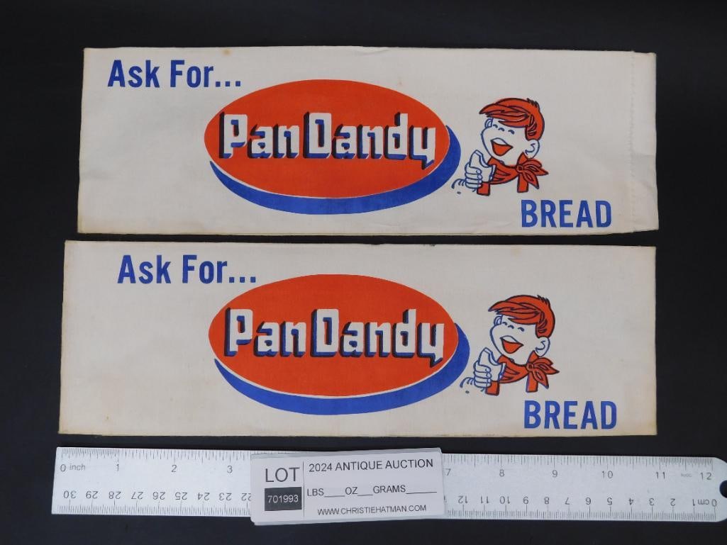 PAN DANDY BREAD PAPER HAT VINTAGE ANTIQUE - 3