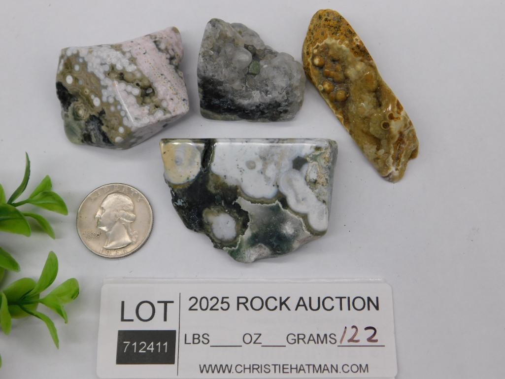 OCEAN JASPER ROCK STONE LAPIDARY SPECIMEN - 3